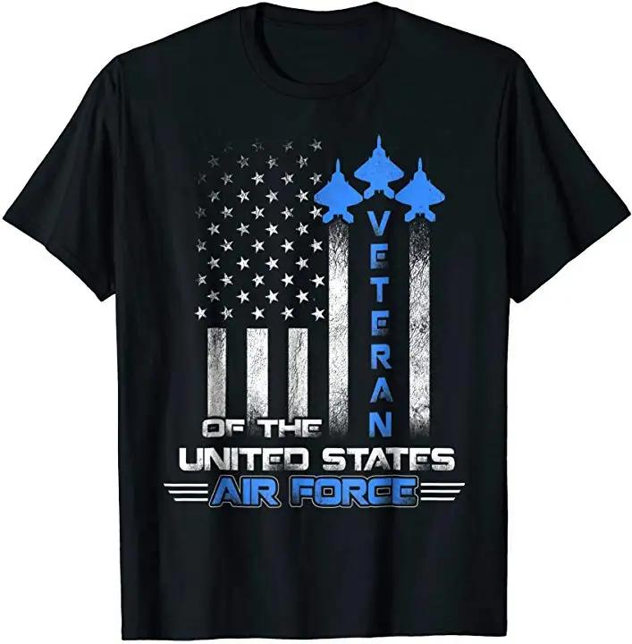 Veteran of The US Air Force USA Flag Fighter T Shirt Short Sleeve 100 Cotton Casual Tshirts Loose Top Size S3XL S