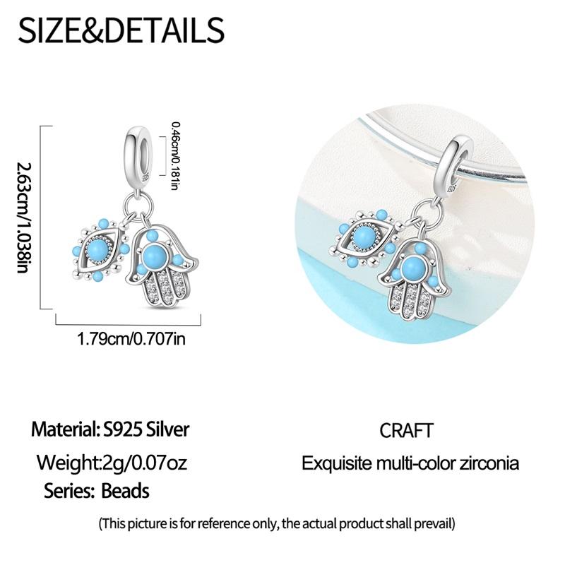 Copper Eye Hand Tree Of Life Pendant Charms Jewellery Fit Original Bracelet Necklace For Women Diy Gift