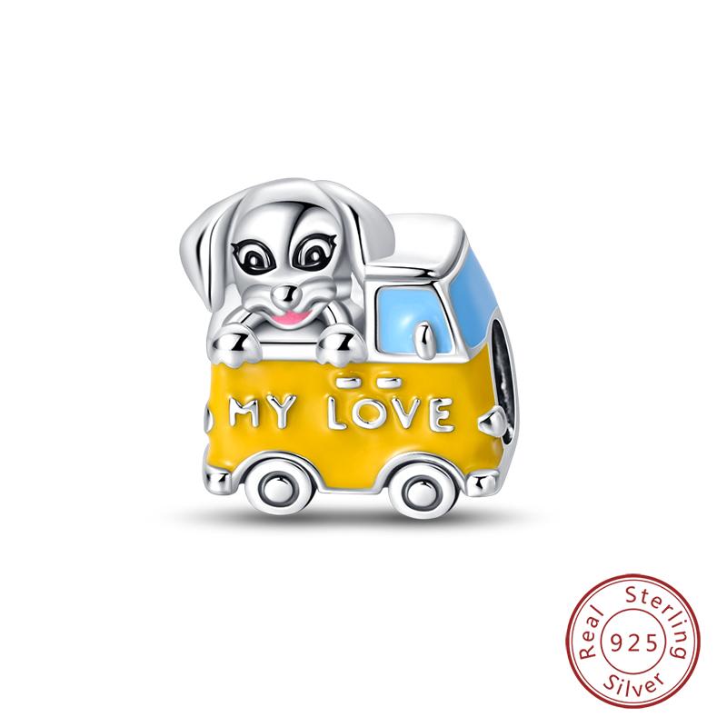 925 Silver Motorcycle Sports Car Bicycle Charms Pendents Fit Qikaola Original Bracelets Fine DIY Birthday Jewelry Gifts