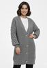 Cardigan with Buttons - Oversized Cardigan - Gray Cardigan M1270 Size