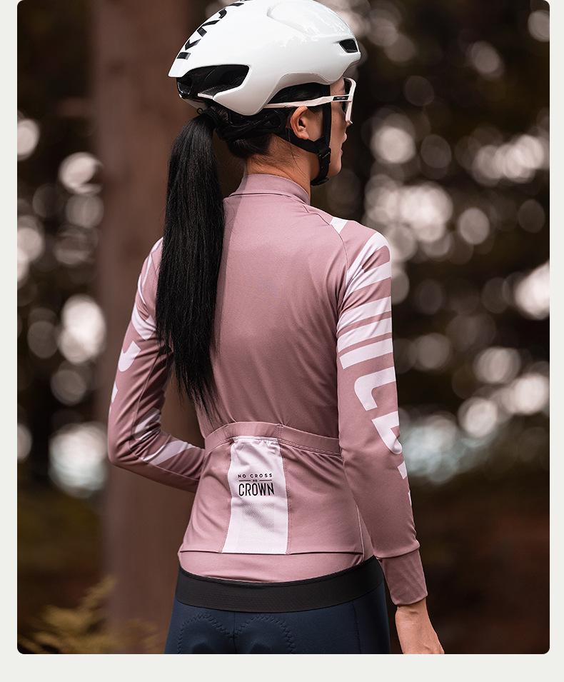 Lampada Women's Fleece Long Sleeve Cycling Jersey - 2022 Autumn/Winter Warm and Cold-Proof