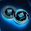 LED Auto Getränkehalter Matte USB Lade Untersetzer für Cadillac ATS CTS DTS STS SLS XLR BLS Escalade CT6 Innenlicht Matte