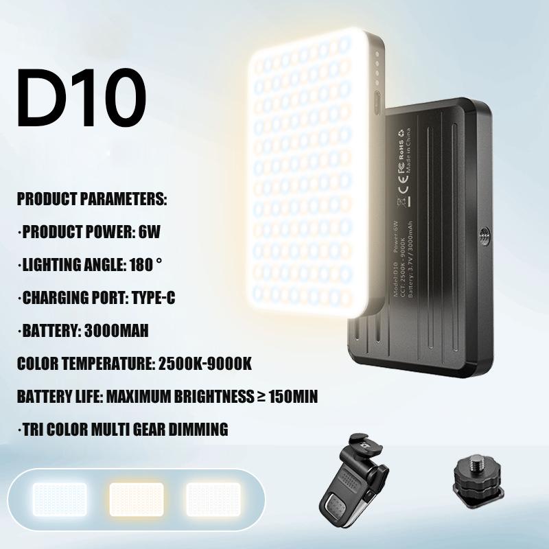 

2500-9000K Прямая трансляция, Фотография на телефон, Заполняющий свет, Мини Портативный Карманный Свет, Освещение для макияжа, Перезаряжаемая Панельная Лампа