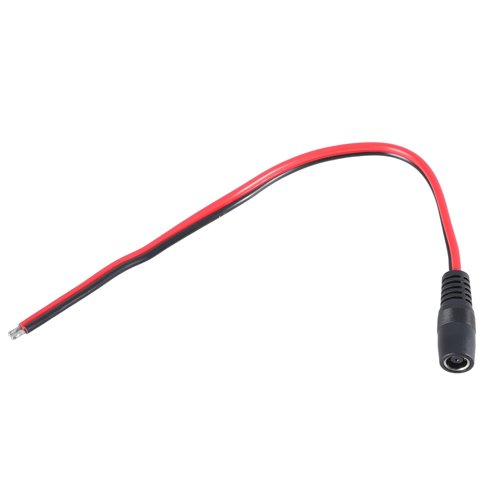 

DC7909 Power Pigtails Cable 8mm Male/Female Plug to Bare Wire Open End Repair Cable 14AWG Barrels Power Wire Supply F