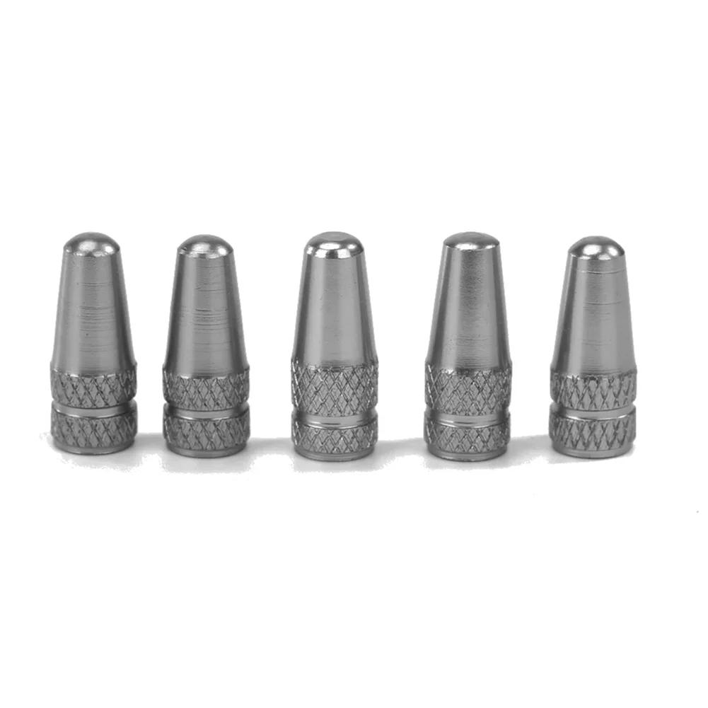 5/10PCS Bicycle Tire Valve Cap Aluminum High Pressure Caps for Presta Valves Rainbow Color Bike Tyre Hat MTB Bike Accessories