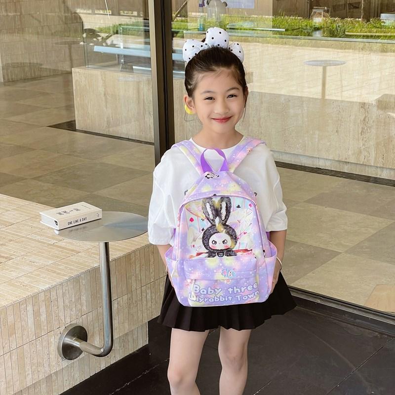 Kindergarten Primary School Students Schoolbag Cartoon Animation Foreign Style Printing Boys And Girls Backpack Children'S Backpack