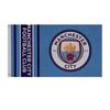 Manchester City F.C. Wordmark Stripes Flag