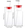 Heat Resistant Glass Water Bottle with Straw Silicone Lid Drink Cup Food Grade Juice Bottle  Bar