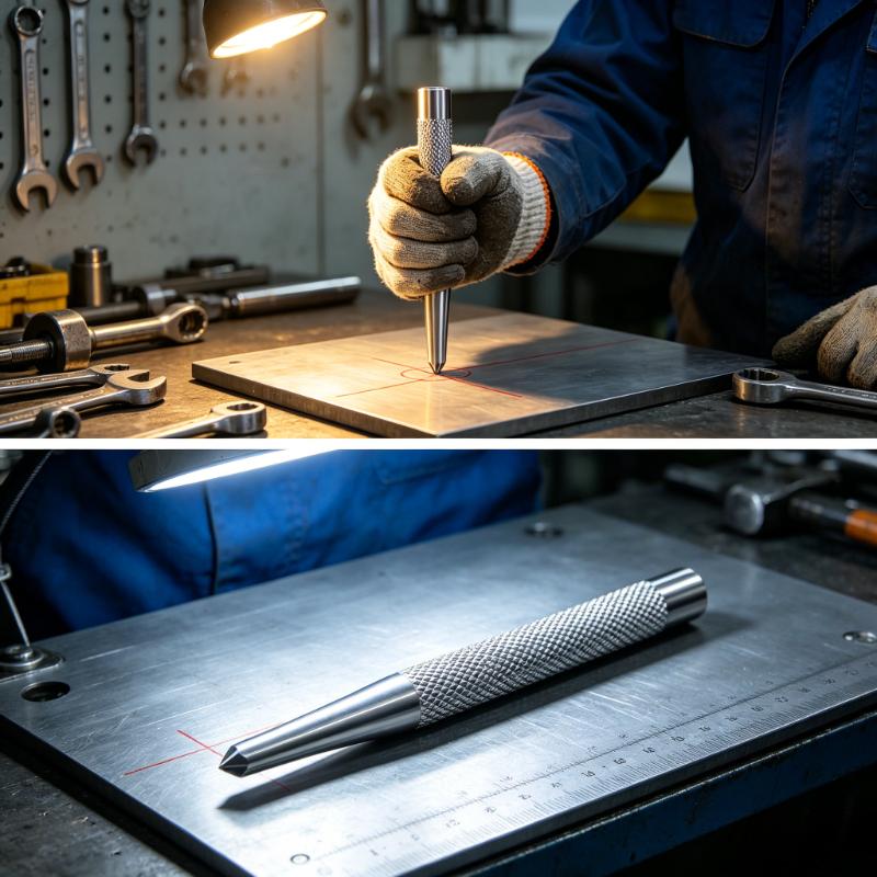 Non-slip Center Pin Punch High Carbon Steel Center Punch For Alloy Steel Metal