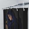Gothic Witch Shower Curtain Dark Forest Halloween Decor Spooky Ethereal Mystical Room Divider Vintage Horror Tapestry Wall Hangi