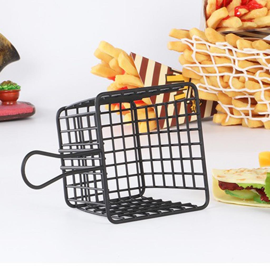 Iron Mesh Colander Strainer Sifter Fry Basket Vegetable
