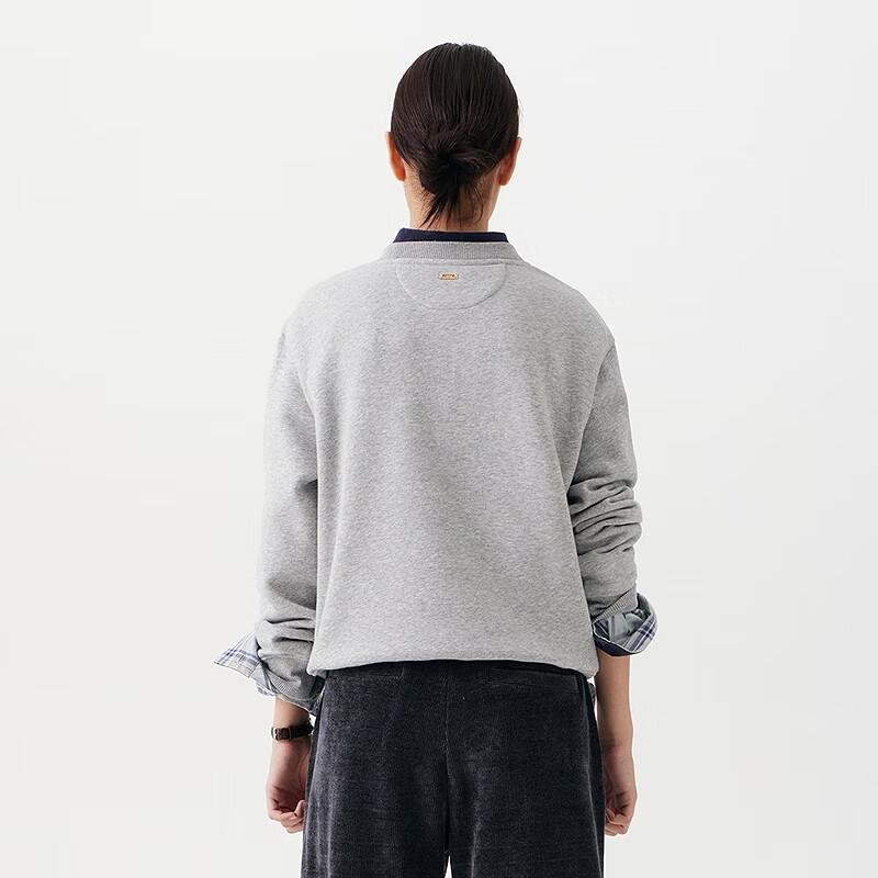 Teenie Weenie Women's Bear Embroidered Round Neck Sweatshirt