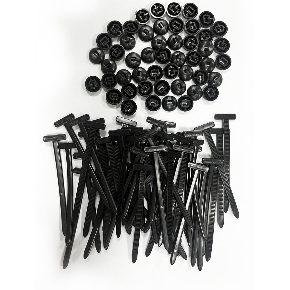 30/50/100 Pieces of Nylon Zip Ties, Car Organizing Clips and Fasteners, Portable Fixed Zip Ties Forcar Trunk Fenders and Fenders