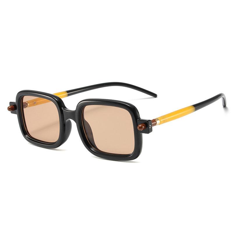 Retro Kleine Rechteckige Sonnenbrillen Damen Herren Mode Punk Brillen Luxusmarke Designer Schwarze Quadratische Sonnenbrillen