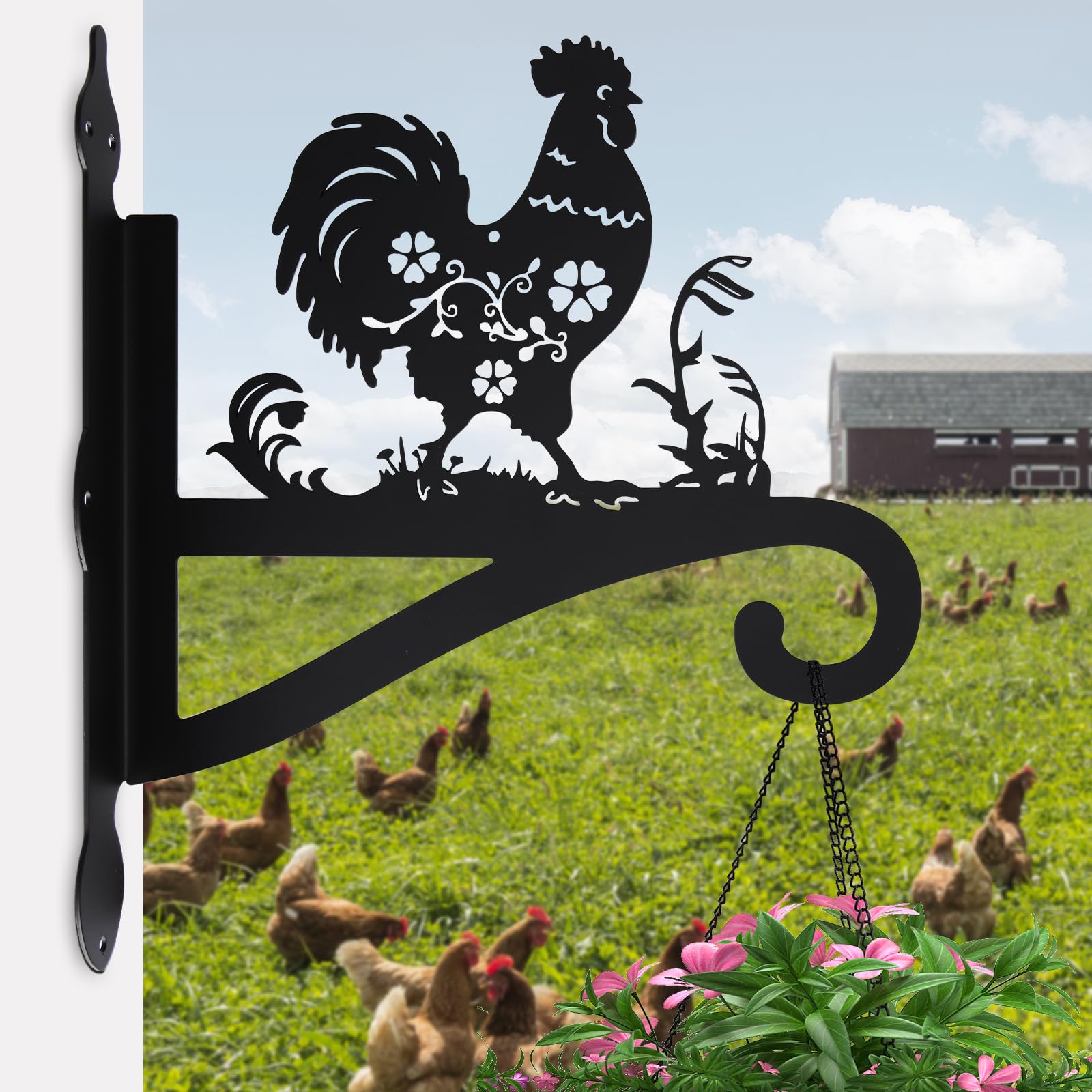 1Pc Plant Hanger, Wall-Mounted Plant Hook, Wall-Mounted Plant Hook, for Wind Chimes, Bird Feeder, Flower Basket.