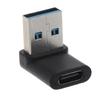 10Gbps 90 Degree Right Angled USB 3.0 Male To Type C Female Adapter Super Speed