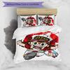 3pcs Arale pattern bedding set duvet cover set includes duvet cover &pillowcases,perfect all season bedroom decoration&gift