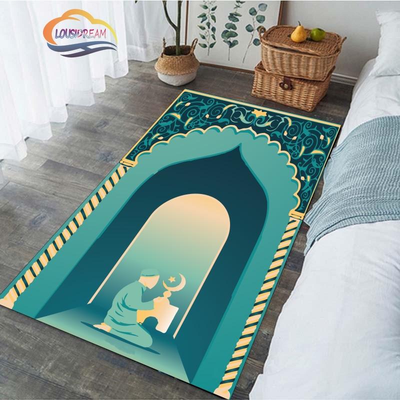 Religious Carpet Turkish Prayer Rug Ramadan Rug Prayer for Woman Personalize Prayer Mat Muslim Carpet Islam Rug Religious Belief