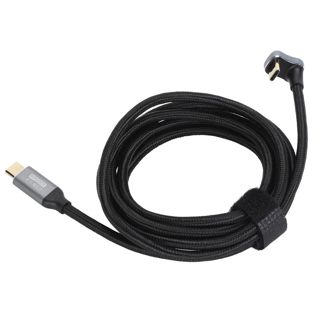 U Shaped Data Cable Type C Male to Male Data Cable USB3.2 Gen2 10Gbps 20V 5A PD100W Fast Charging 4K 60Hz Screen