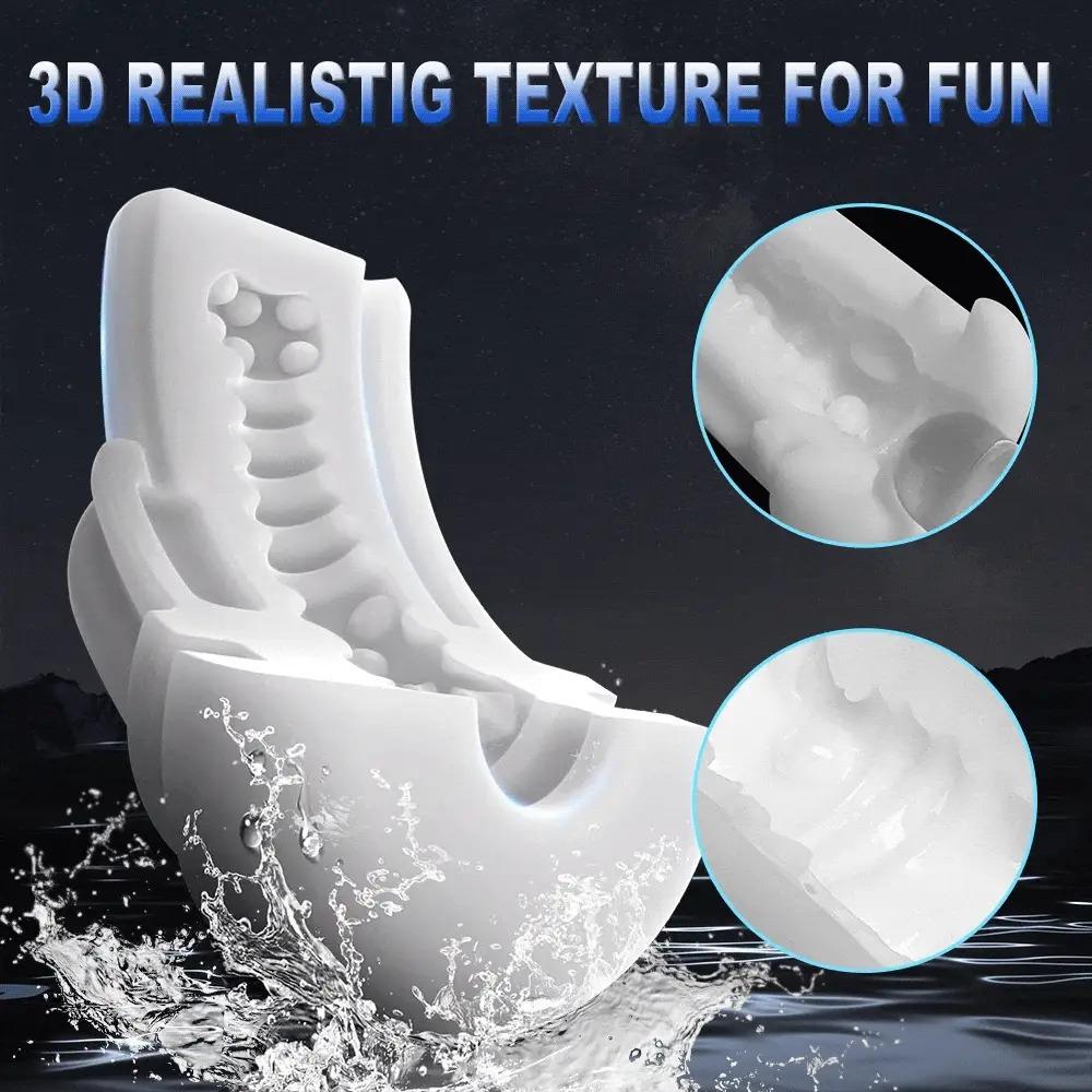 Sucking Vibration Masturbation Cup for Male Realistic Vagina Vacuum Pump Sex Toy for Men Deep Throat Erotic Toy Male Masturbator