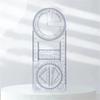 Activity Angle Drawing Ruler Multifunctional Ruler Straight Geometry Ruler Transparent Measurement Drawing Template High School
