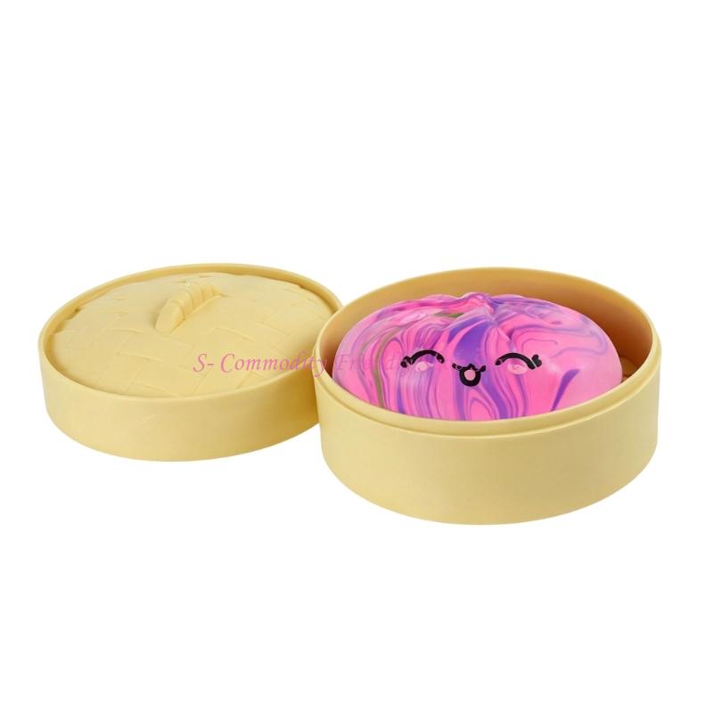 85Ae Slow Rising Steamed Bun Sensory Toy Desk Squeeze Toy Color Tpr Stress Relief For Office Desk Decor And Gift Giving