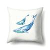 Polyester Pillowcase Peach Leather Velvet Cushion Cover Marine Life Seahorse Octopus Printed Pillow Bedside Cushion Cover