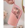 1pc Pink Makeup Brush Case With Zipper
