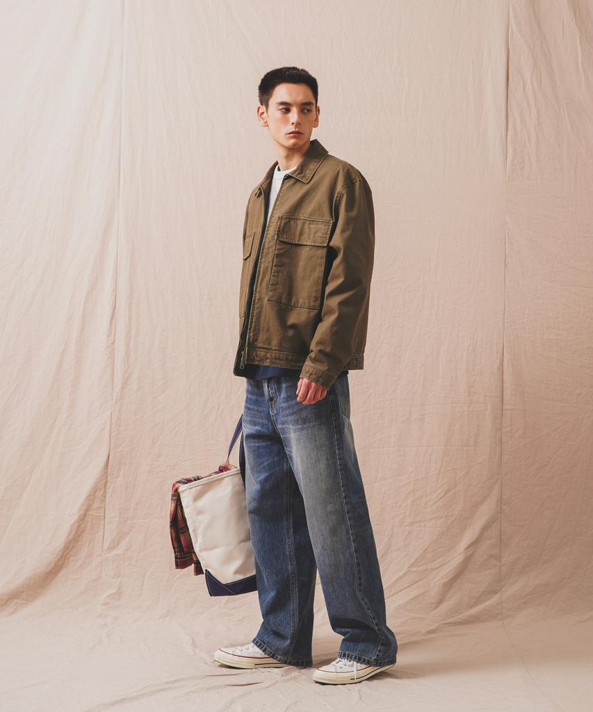 Perstep Oxford Cotton Work Jacket Beige Smot4684