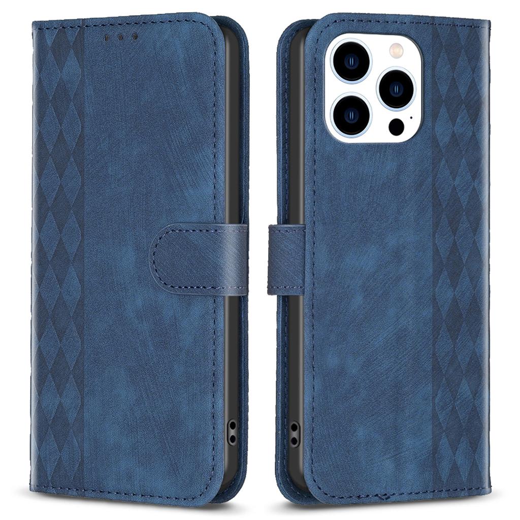 Phone Case for iPhone 13 Pro Max 6.7 inch Magnetic Closure Wallet Imprinting Pattern Stand Cover