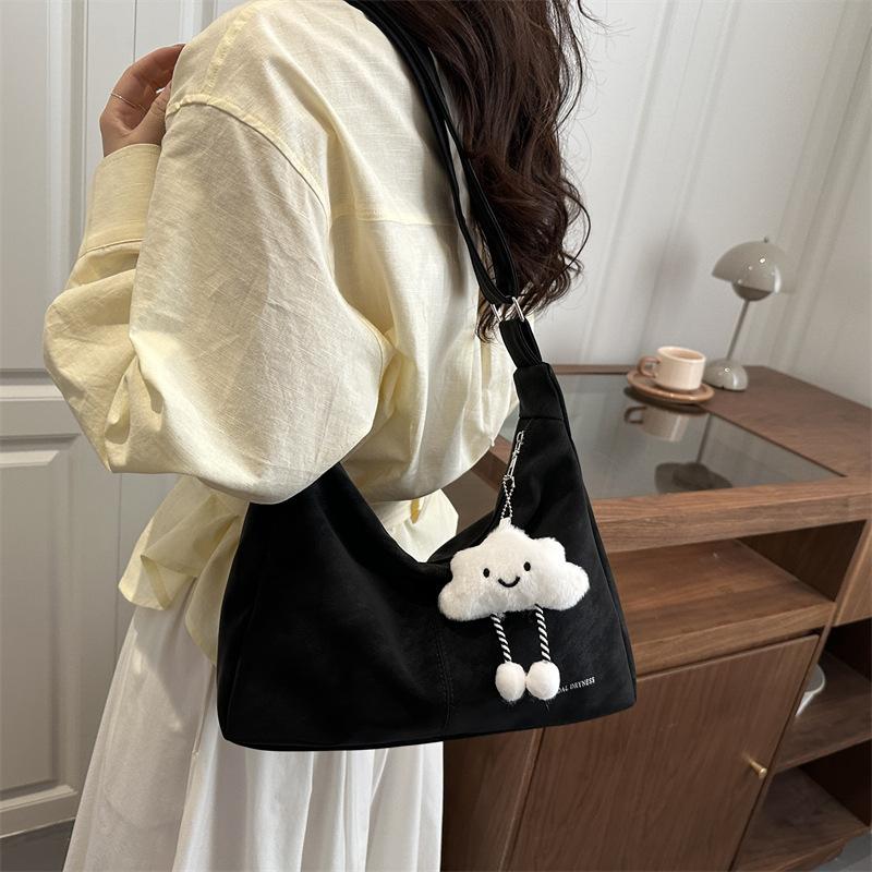 New Korean Version Large-capacity Bag Women's Bag Fashionable Personalized Tote Bag Texture Casual Simple Messenger Bag Bag