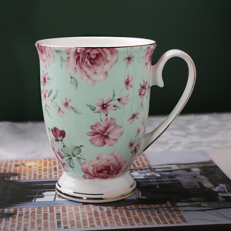 Bone China Coffee Mug Gift Set - Customizable Logo Options, Various Styles