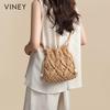 Viney Dames Geweven Crossbody Emmer Tas