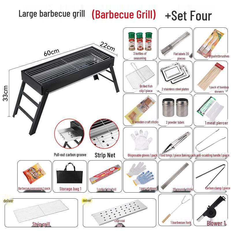 Aishangla Outdoor Charcoal BBQ Grill