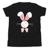 Baseball Lover Easter Bunny Ears Feet Kids Toddler Youth Short Sleeve T-Shirt