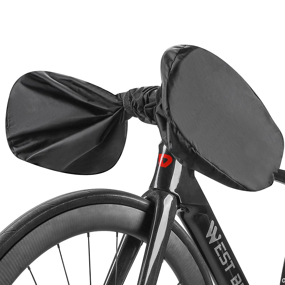 

- Bike Handlebar Protector Cover Black E-Bike Handlebar Cover Cycling Accessorie