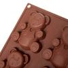 Orion Silikon Bären Kuchenform 6-fach Antihaft Backform 30x17.5x2 cm Keks Brownie Schokoladenform Flexibel Einfache Entnahme Langlebiges Backwerkzeug