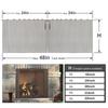 Fireplaces Mesh Screen Curtain Heat Resistant Fireplaces Spark Guards Curtain Fireplaces Replacement Mesh Curtain