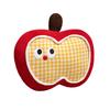Cartoon Cute Expression Apple Throw Pillow Plush Toy Doll Home Sofa Pillow Cushion Girl Doll