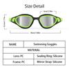 Professional Swimming Goggles Anti-fog UV Protection Lens Swimming Glasses for Men Waterproof Adjustable Swim Eyewear in Pool