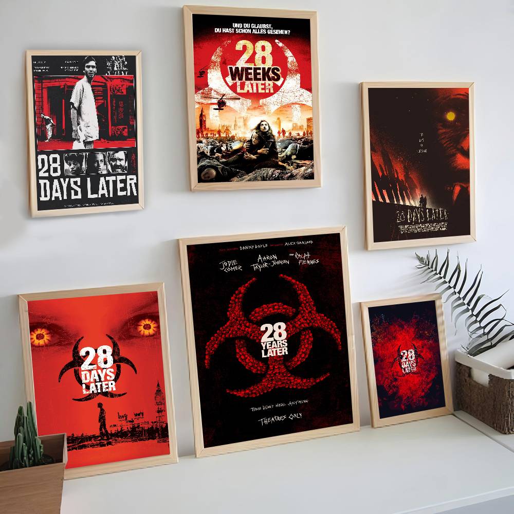 Movie Trror 28 Days Later Movie Sticky Posters Vintage Room Bar Cafe Decor Nordic Home Decor