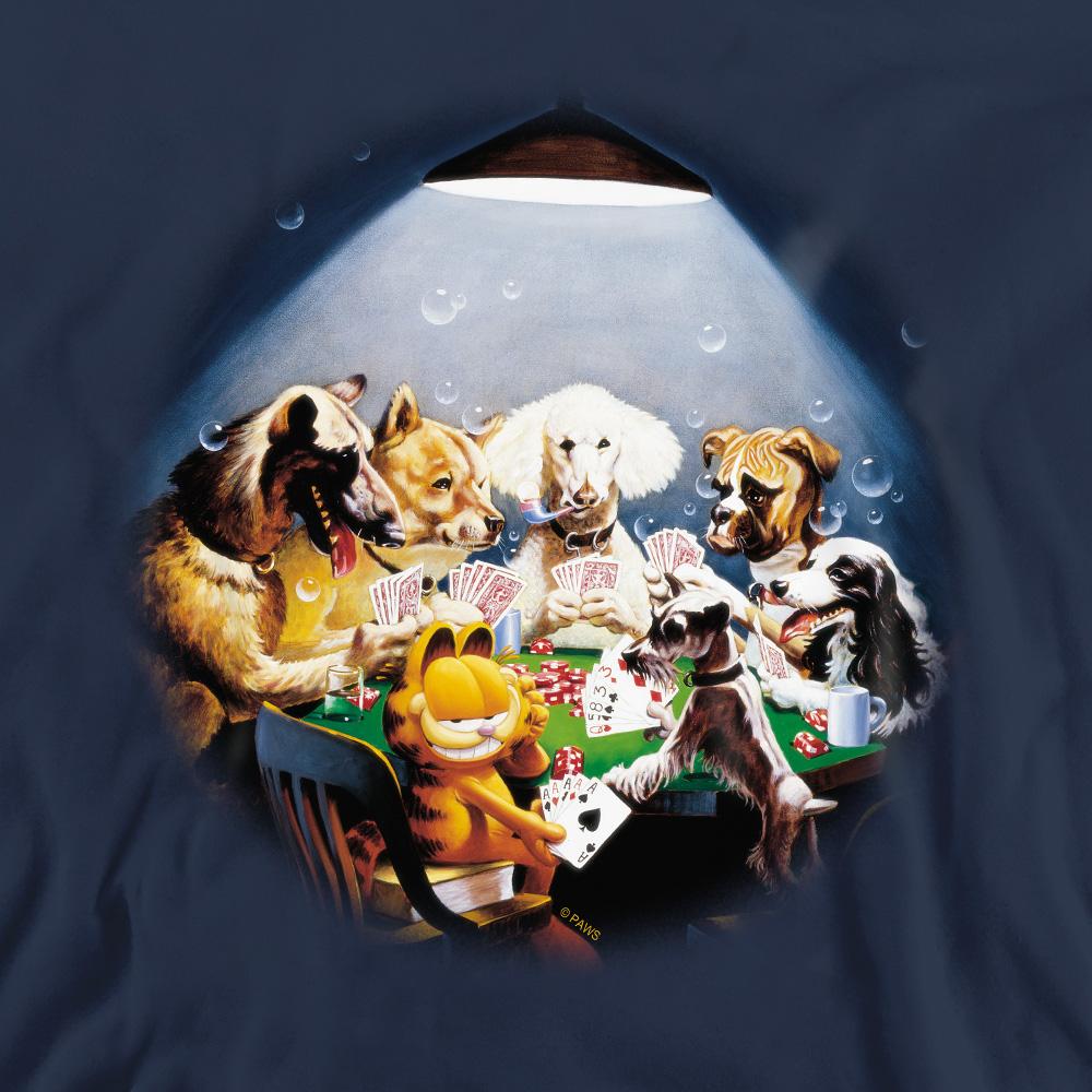 Garfield Unisex Adult Playing With The Big Dogs Sweatshirt