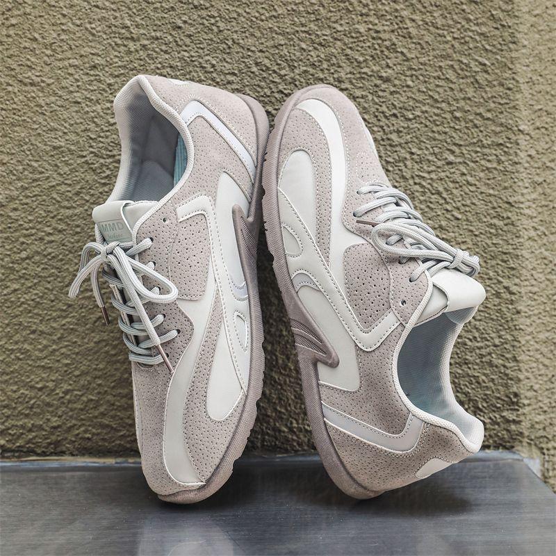 Trend upgrade comfortable versatile soft-soled Forrest Gump shoes 2025 autumn new breathable couple high-value leather trendy shoes