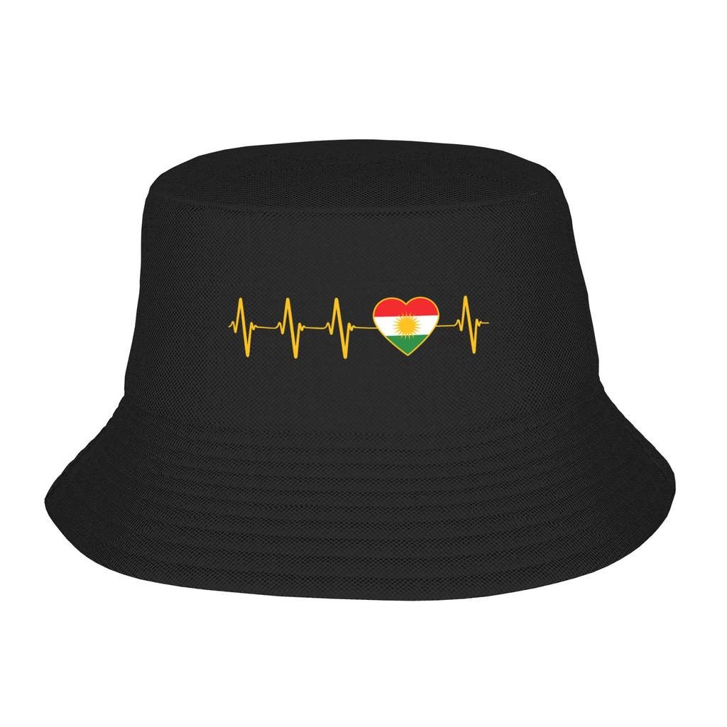 Chapeau de plage Drapeau du Kurdistan Unisexe Femmes Unisexe Fier Kurde Été Pêcheur Chapeau Unisexe