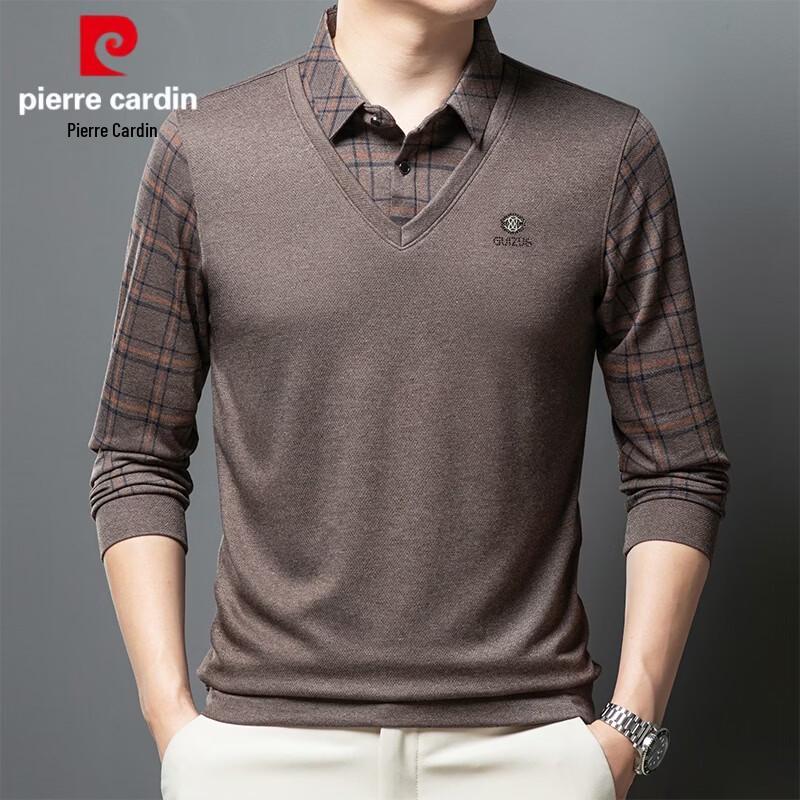 Pierre Cardin Men s Long Sleeve Faux Layered Polo Shirt XL