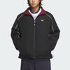 Adidas Originals Rev Aw24 Lny Stand Collar Loose Fit Reversible Cotton Jacket Men Jacket Black Dark-Red KA0821