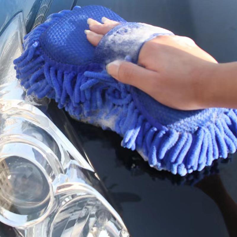 1Pcs Microfiber Car Washer Sponge Cleaning Car Care Detailing Brushes Washing Towel Auto Gloves Styling Accessories
