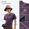 Women's FX Outdoor Quick-Dry Antibacterial Short Sleeve Sports T-Shirt with Sun Protection - Breathable Summer Running & Fitness Top