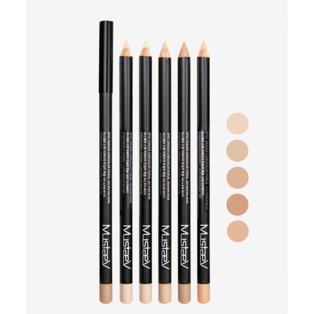 Mustaev SPot Concealer Pencils 5 Types  Choose 1  + Cover Fit Pot Concealer 2 Types  Choose 1   + Free Easy Lip Concealer Brush 