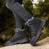 2418 Men's Mountaineering Shoes Boots High Top Anti Velvet Leather Face With Warm Cotton Outdoor Off Road Sports